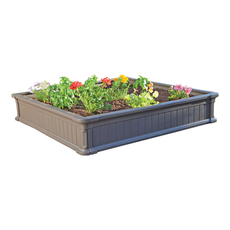 Lifetime 4 ft x 4 ft Plastic Raised Garden Bed & Reviews Wayfair